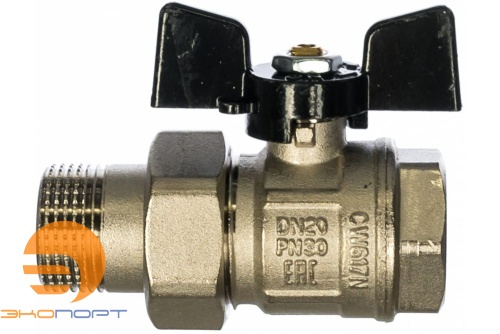 Кран со сгоном НВ  3/4" (бабочка) Bugatti