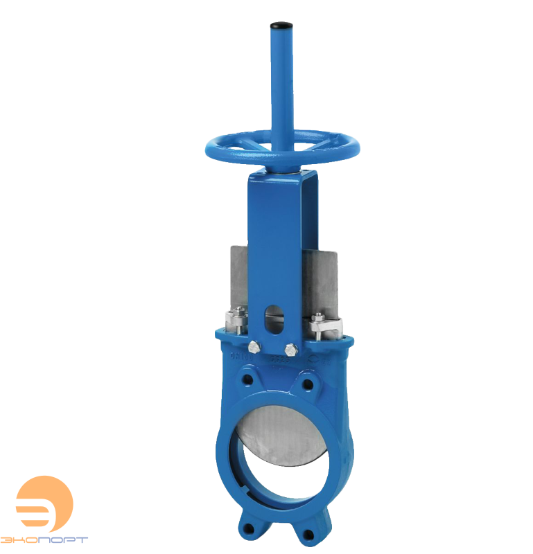 Затвор шиберный EX-01-080-HW-M Ду80, Ру10, Рраб=10бар штурвал, выдв.шток, корпус GG25, нож AISI 304, METAL, ST