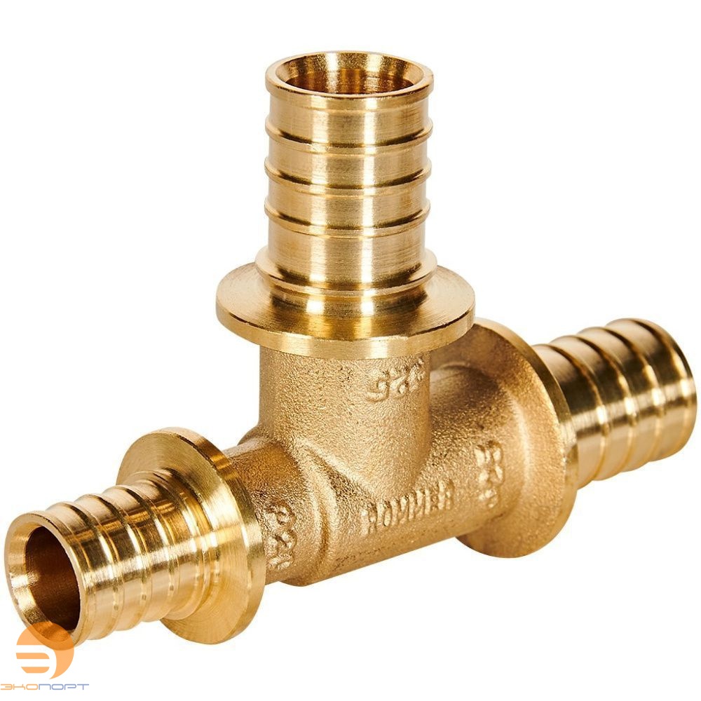 Тройник переходной 25-25-20 латунь Rommer