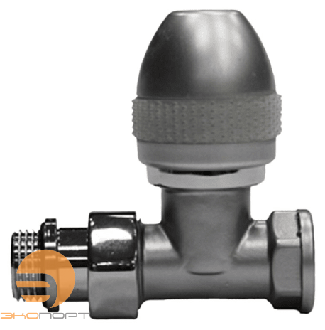 Вентиль прямой 1/2", серия Ovus, цвет серый матовый SR Rubinetterie