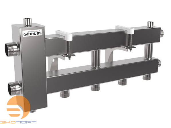 Балансировочный коллектор BMSS-100-3D + монтажный комплект K.BM-100 GIDRUSS