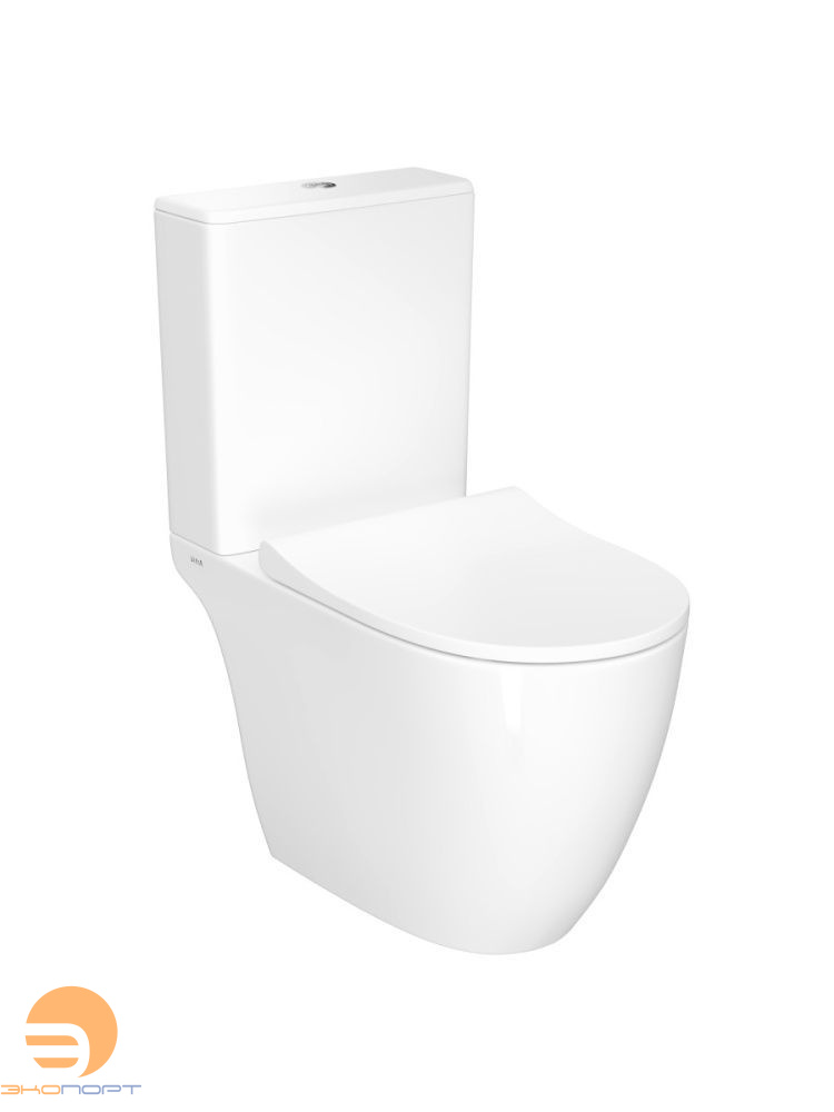 Унитаз напольный Sento Rim-ex open back, сиденье тонкое микролифт, механизм 3/6 л, Vitra