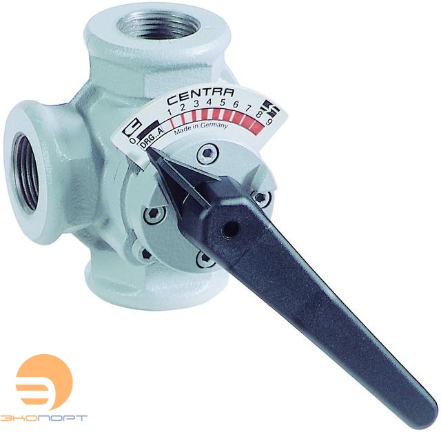 Клапан 3-х ходовой поворотный PN6, DN20, Kvs6,3, 2…130 °C, резьбовое исполнение