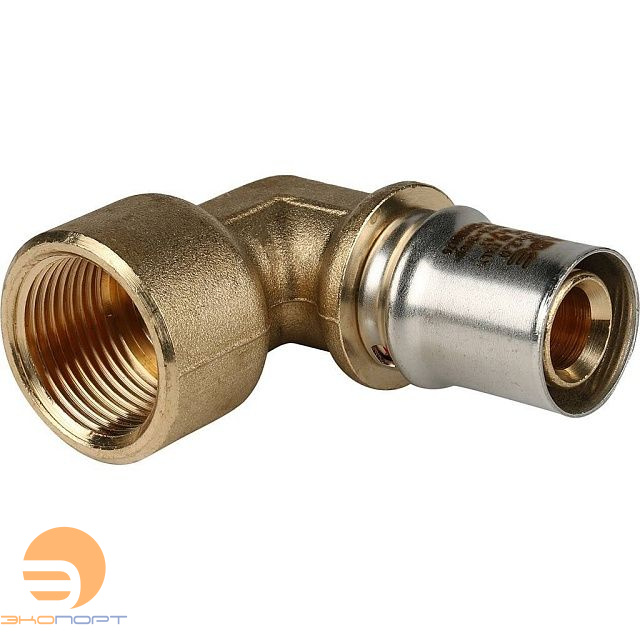 Угольник  20-3/4 ВР латунь, пресс Stout