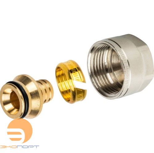 Соединение резьбозажим. 16х2,2 (резьба 3/4") для PEX STOUT