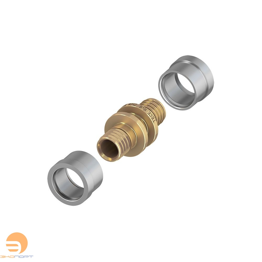 Соединение 16х16 для трубы PE-RT+2  пресс-втулки TECE 