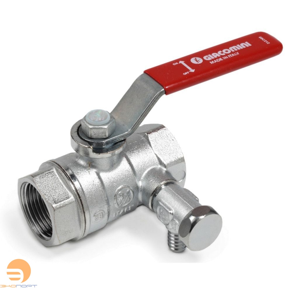 Кран шаровой ВВ со спускным устройством 3/4" Giacomini