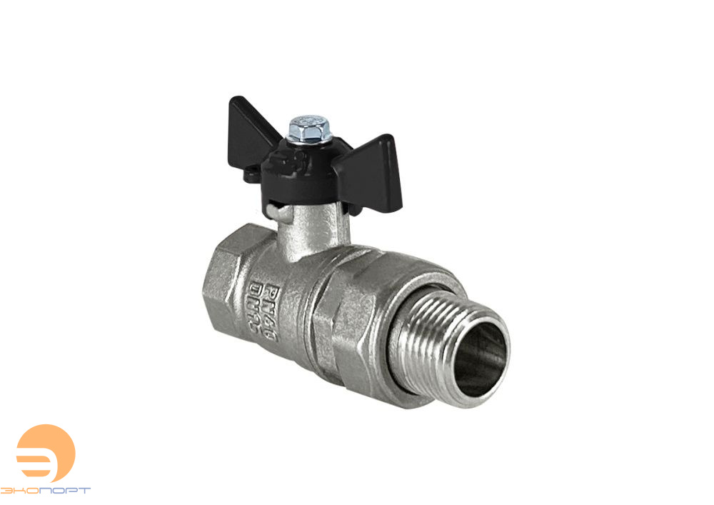 Кран со сгоном НВ N/P59  3/4" бабочка Valfex