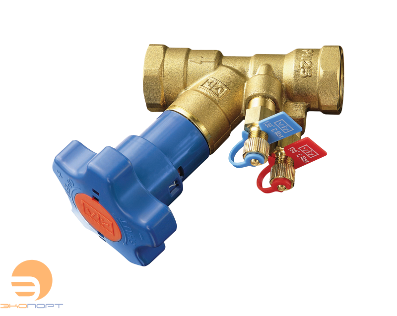 Клапан балансировочный латунный VIR 9515, Ду 15, Ру 25, р/р