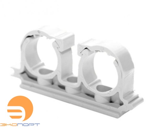 Опора двойная 20 белая