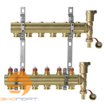 Комплект коллекторов  FHF-6 set вент. вставки латунь