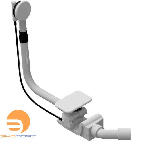 Cлив-Перелив KA 4060 для Asymmetric Duo, alpine white, KALDEWEI