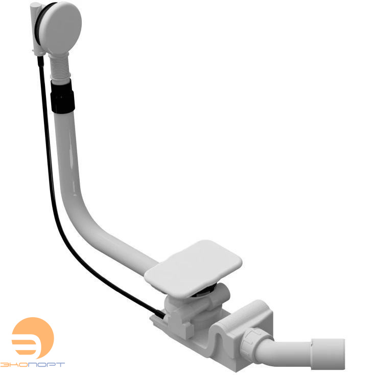 Cлив-Перелив KA 4060 для Asymmetric Duo, alpine white, KALDEWEI