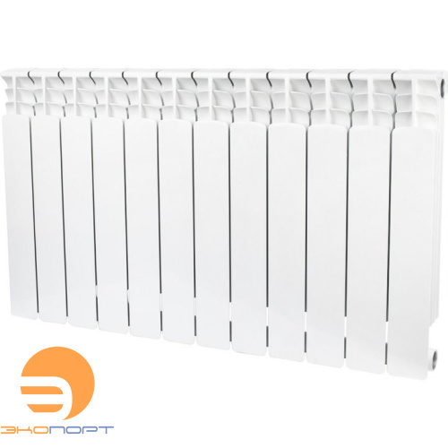 Радиатор биметаллический Space 500/90 12 секций боковое подключение STOUT