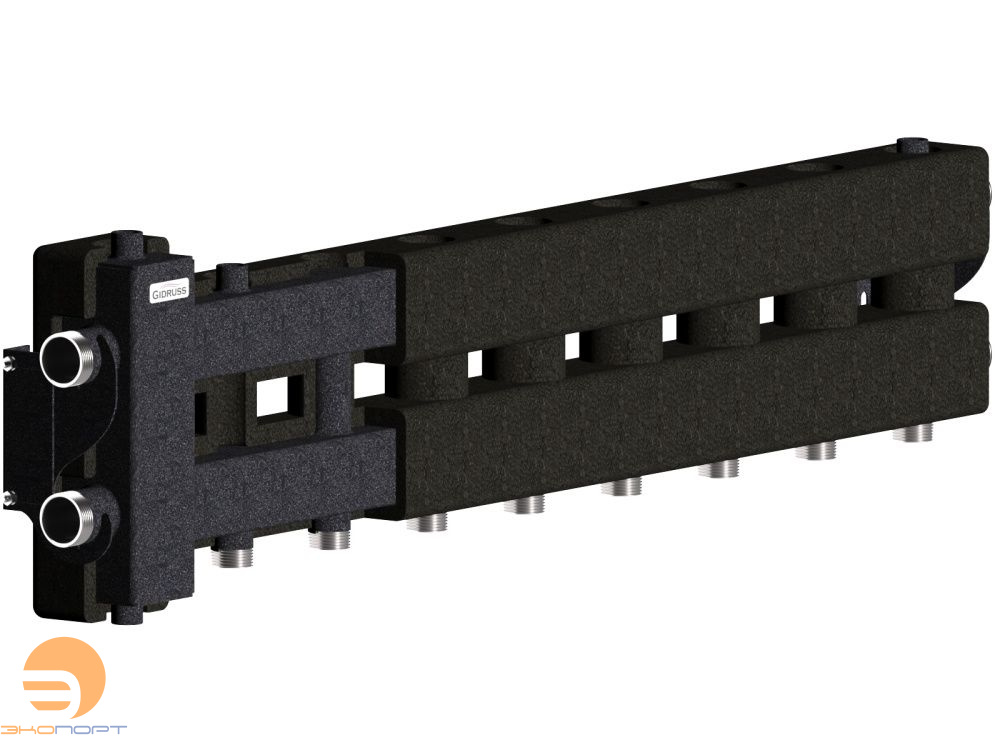 Балансировочный коллектор BM-80-5D.EPP (до 80 кВт, подкл. котла G 1 1/4", 4 контура G 1", б. к.G 1 1/4"