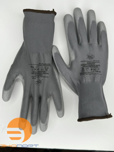 Перчатки нейлоновые серые с полиуритановым покрытием р.10 (XL) GM1001PU-grey-10 Griseo