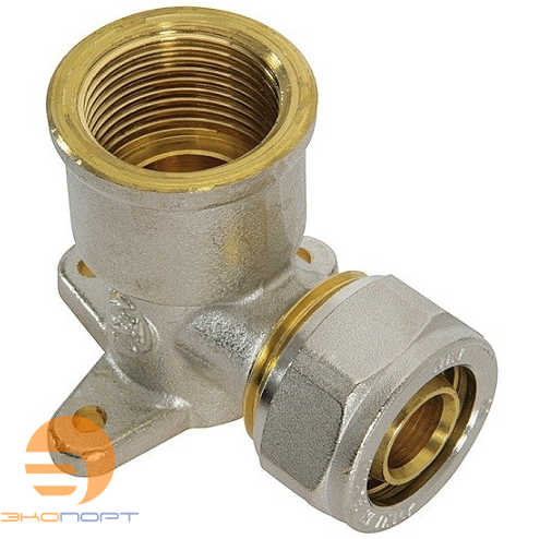 Угольник с креплением ВР, 20*1/2" (обжим)