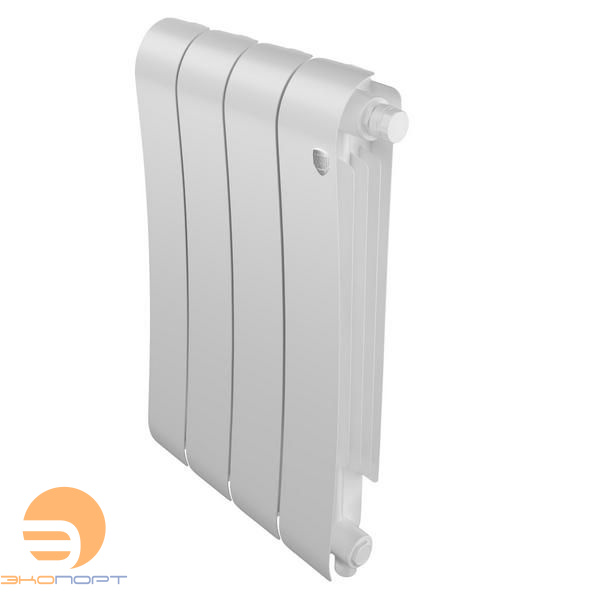 Радиатор биметаллический Infinity Bianco Traffico 500/87  4 секции VR80 (нижнее правое) белый Royal Thermo