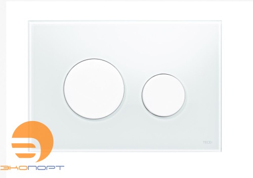 Клавиша TECEloop, стекло белое, клавиши белые