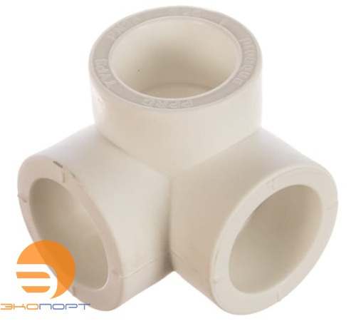 Тройник двухплоскостной PPR Ду 25 белый Pro Aqua