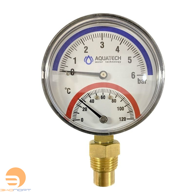 Термоманометр радиальный TMRA 6-1/2" Wester AQUATECH