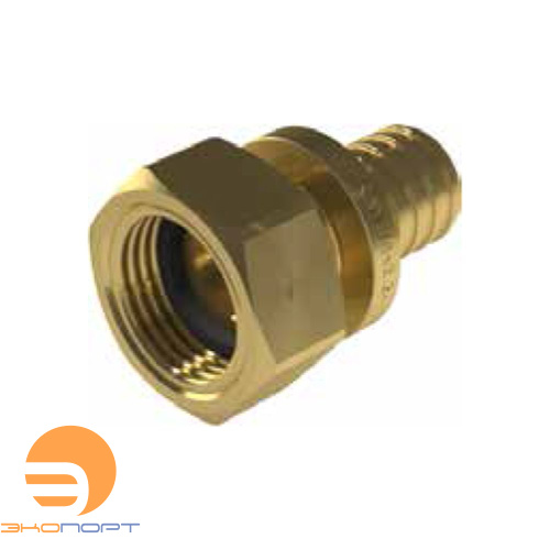 Соединитель 14 G1/2" ВР латунный с плоским уплотнением UltraLine KAN-therm