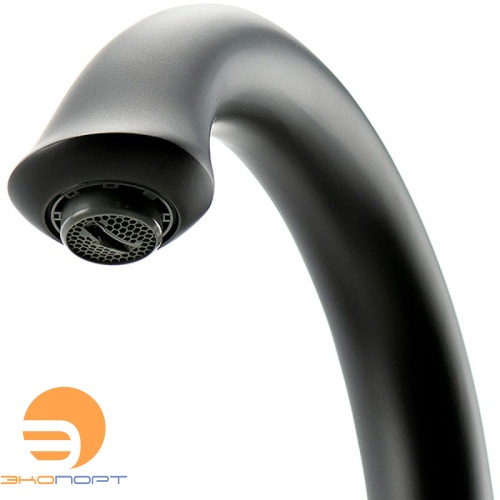 Смеситель для умывальника SWAN, монолитный, черный/золото, LEMARK