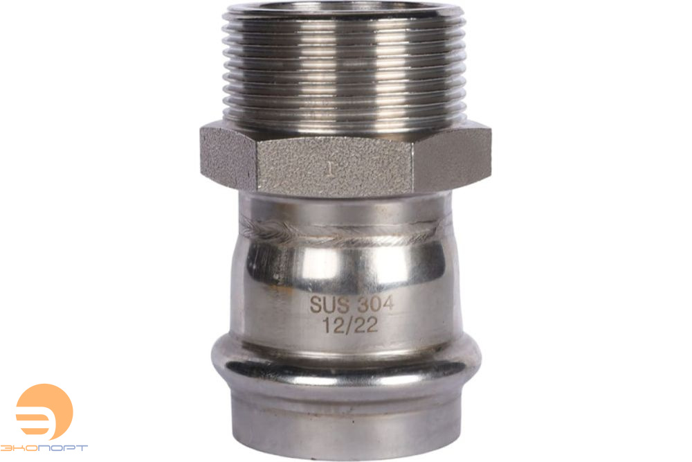 Переходник 54х2 НР нерж. Rommer