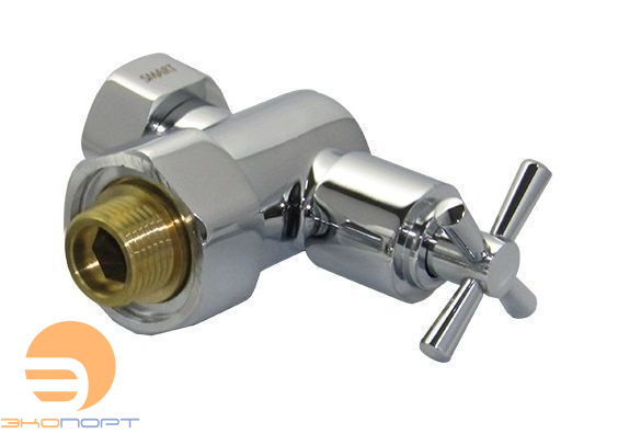 Кран угловой крестовой 3/4"х1/2" г/ш SMART