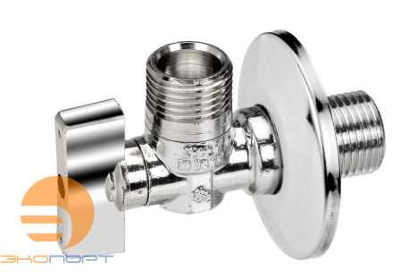 Кран шаровой угловой сантех. 1/2"х3/8" хром Bugatti