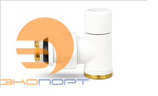 Клапан радиаторный запорный 1/2x3/4 Ek угловой белый Varmega