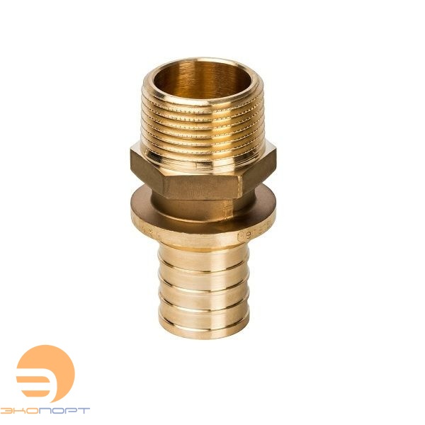 Муфта переходная 16-1/2 НР латунь STOUT