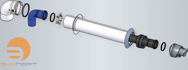 Комплект прохода через стену 60/100