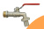 Кран шаровой BVR-CR DN20 PN10 с насадкой под шланг (-20C...+90C), латунь CW602N, Ридан