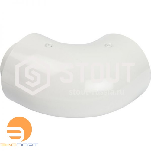 Элемент дымохода 60/100 угол 90° коакс. STOUT