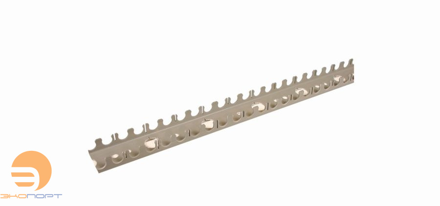 Планка крепежная 50х2500мм с клеевым слоем (шаг 50мм) д/труб Ду16 HENCO