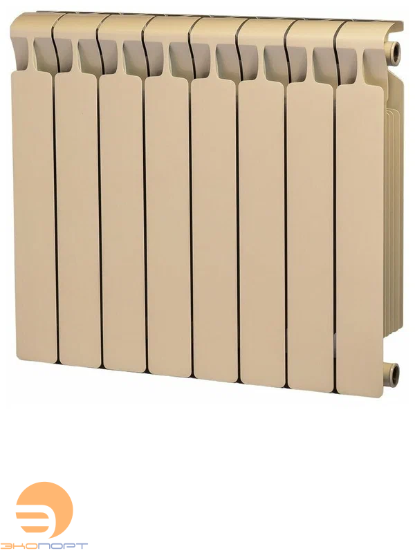 Радиатор биметаллический Monolit 500/100 мм  8 секции G3/4" боковое подключение Капучино Rifar 