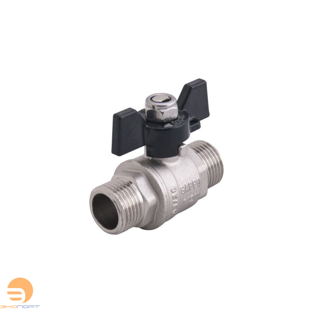Кран шаровой НН 3/4" (бабочка) Gappo