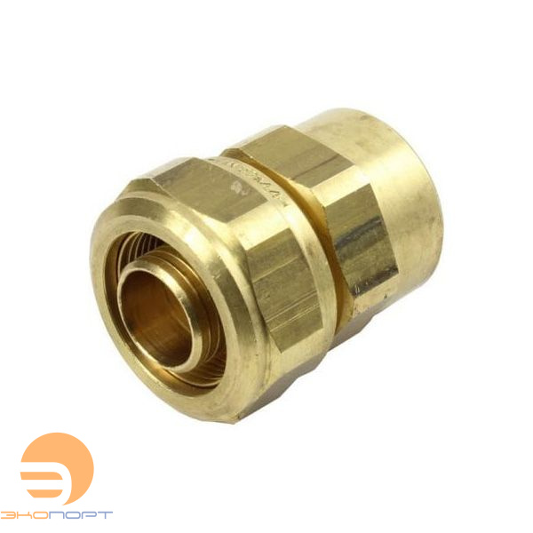 Соединитель свинчиваемый 16*2 G1/2" ВР латунный KAN-therm