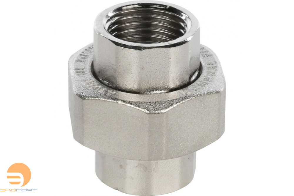 Разъемное соединение "американка" ВВ никелированное 1/2  STOUT 