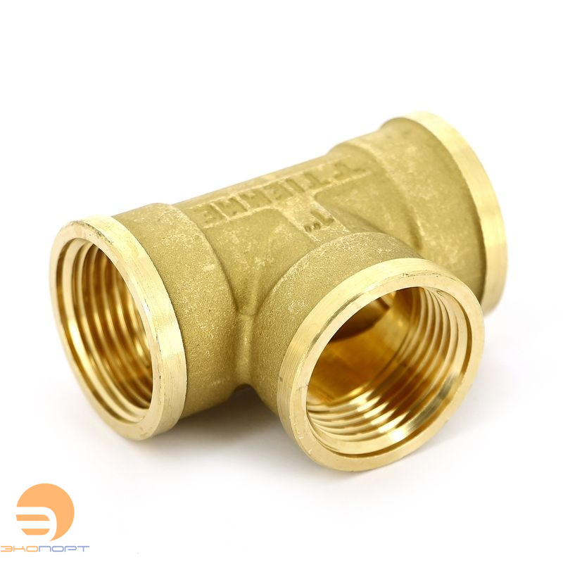 Тройник ВР     3/8  (латунь) Tiemme