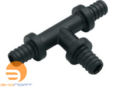 Тройник 25*3,5/14*2/18*2 PPSU Push KAN-therm