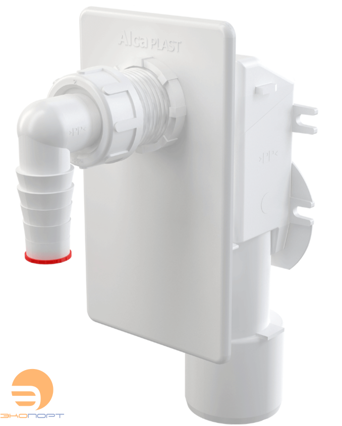 Сифон для стиральной машины, под штукатурку белый Dn 40/50 ALCA PLAST