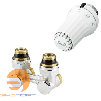 Комплект радиаторного терморегулятора RAE-K(М30х1,5) RLV-KS угл., с пер. G3/4A x G1/2A