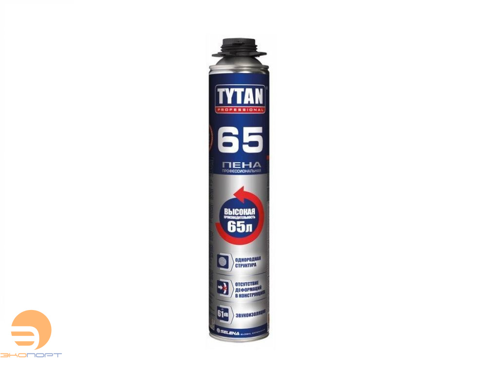Пена монтажная TYTAN ПРОФ-65Л 750мл под пистолет