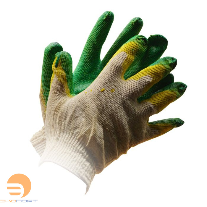 Перчатки х/б с двойным латексным покрытием ЛЮКС арт. 213 ДО