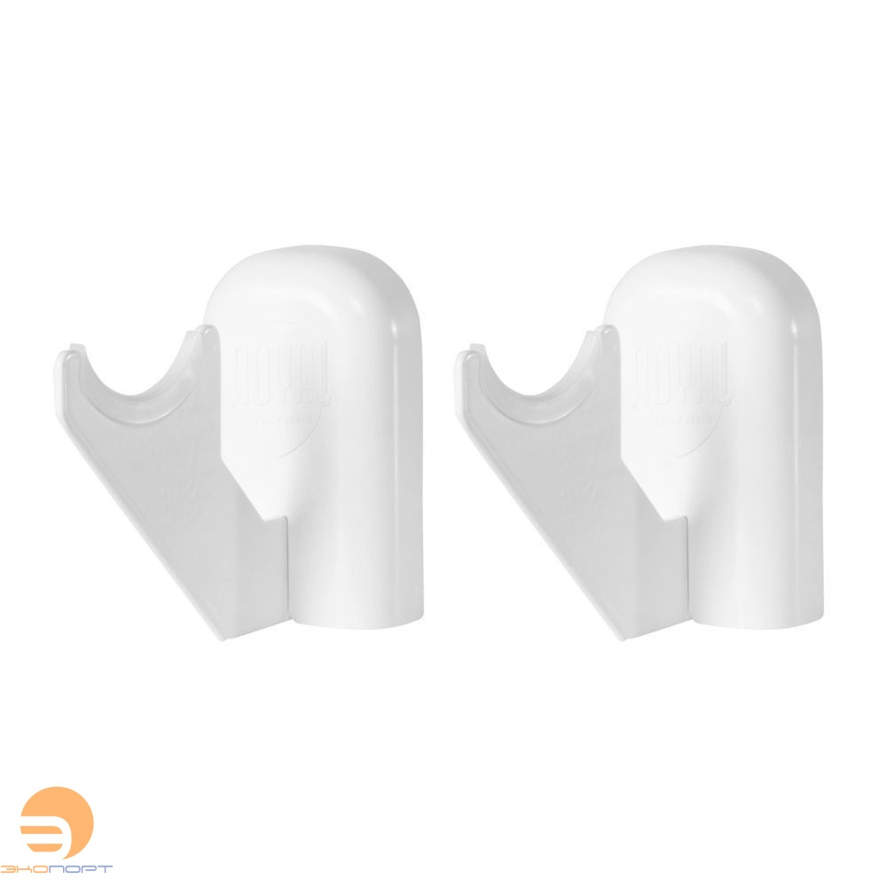 Комплект настенных регулируемых кронштейнов (2шт) Design 100, белые Royal Thermo