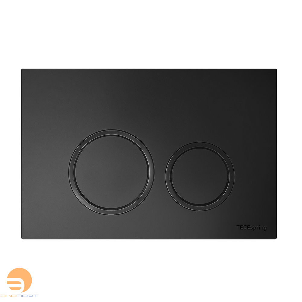 Панель смыва TECEspring R (круглые клавиши) пластик, черный матовый