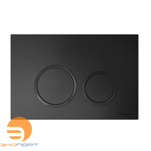 Панель смыва TECEspring R (круглые клавиши) пластик, черный матовый