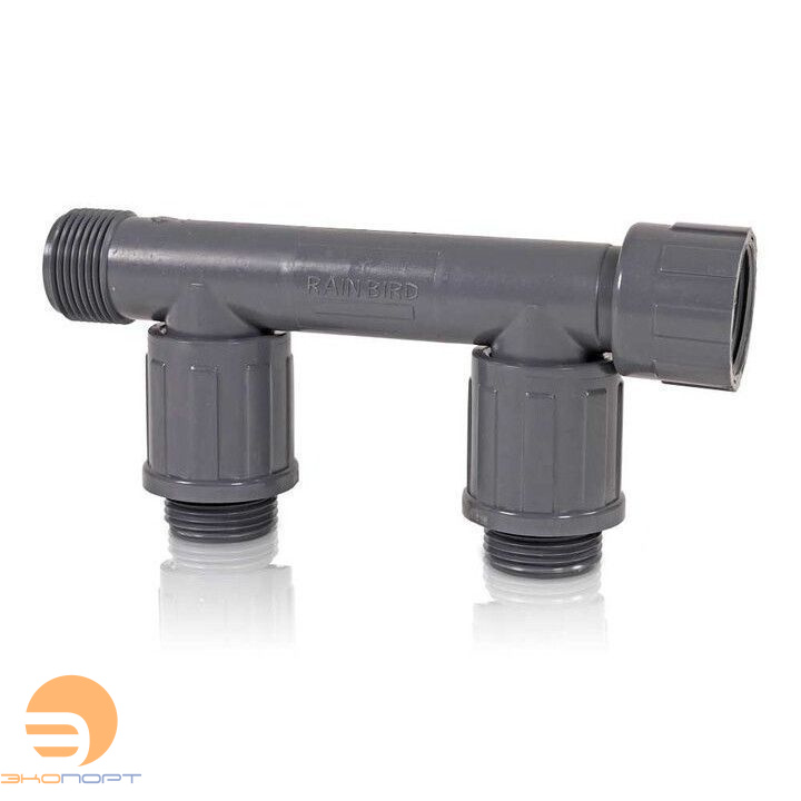 Коллектор с 2 выходами 1’’ НР X 2 пов. соед. 1"НР Х 1"муфта ВР Rain Bird 